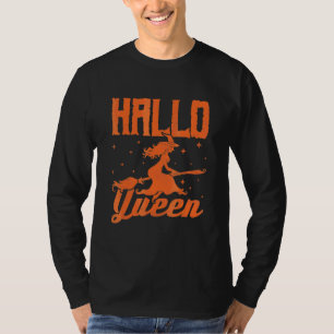 Hallo Queen Halloween Witch T-Shirt