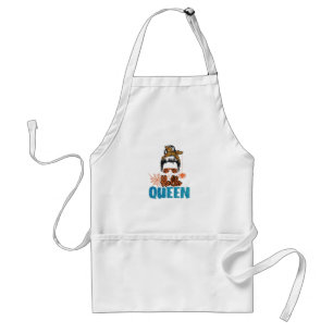 Hallo Queen – Messy Bun Woman with Spider Standard Apron