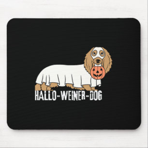 Hallo-Weiner-Dog Dachshund Halloween Dog Premium Mouse Pad