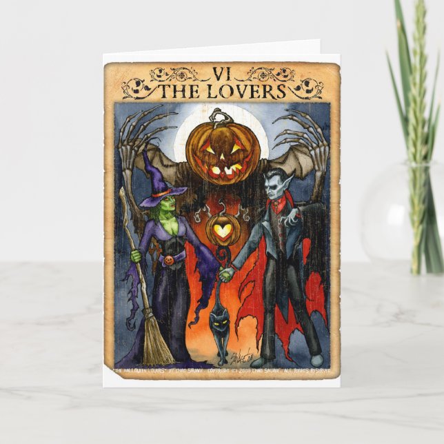 Hallontines Day Card : The Lovers (Front)