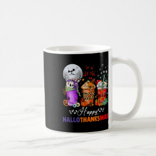 Hallothanksmas Gnomes Halloween Thanksgiving Merry Coffee Mug