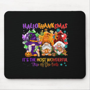 Hallothanksmas It's The Most Wonderful Time Of The Mouse Pad