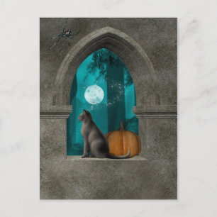 Hallow window postcard