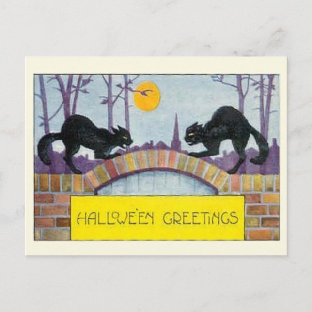 Hallowe’en Greetings Postcard (Front)