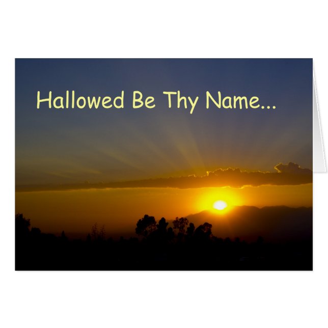 Hallowed Be Thy Name (Front Horizontal)