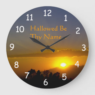Hallowed Be Thy Name 2 Large Clock