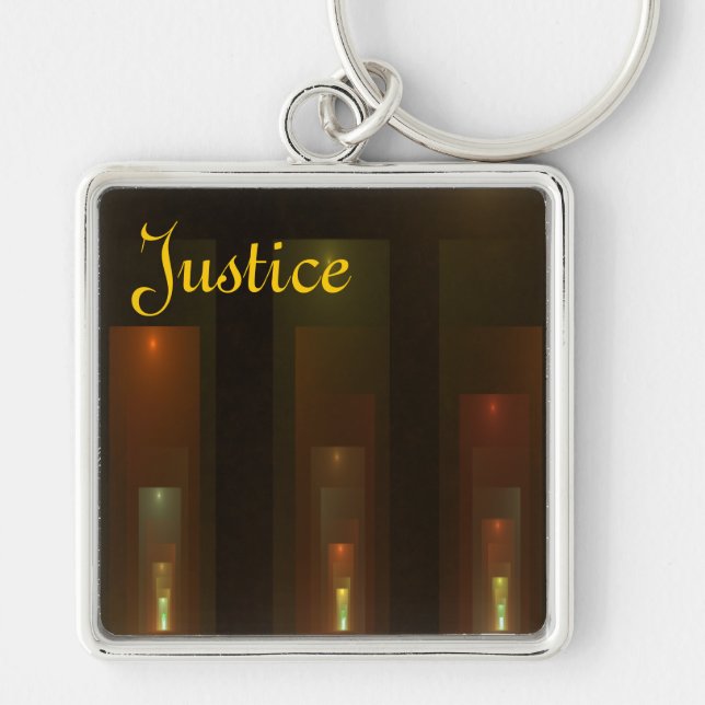 Hallowed Halls Abstract Art Key Ring (Front)