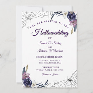 Hallowedding   invitation