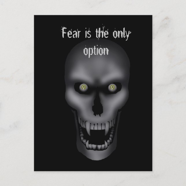 Hallowee - Creepy Skull Postcard (Front)