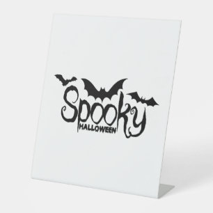 Halloweed Funny Hippie Pumpkin Halloween Pedestal Sign