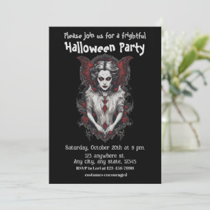 Halloween, 13 vampire, frightful, scary, invitation