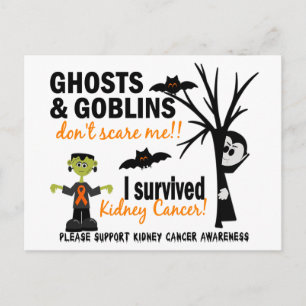 Halloween 1 Kidney Cancer Survivor Postcard