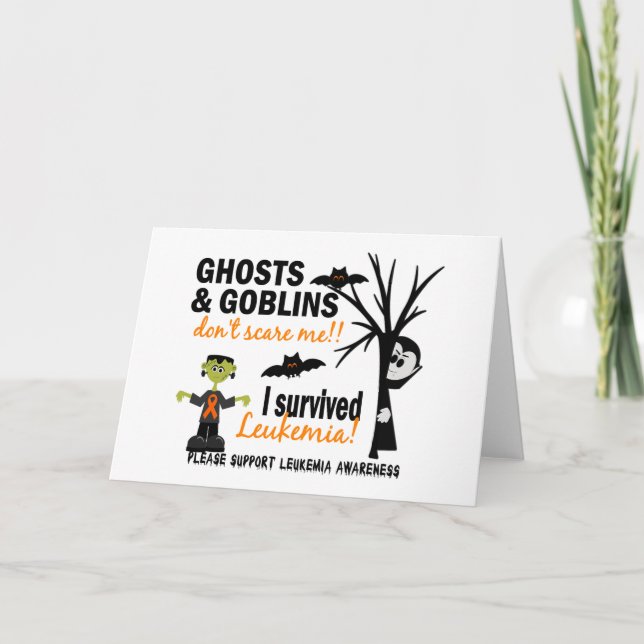 Halloween 1 Leukaemia Survivor Card (Front)