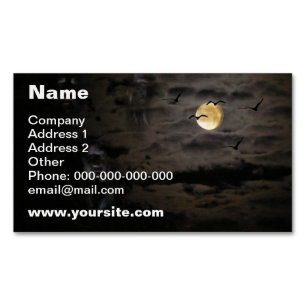 Halloween #1 magnetic business card