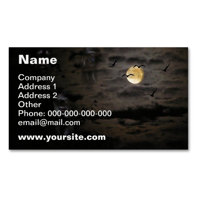 Halloween #1 magnetic business card (Front)