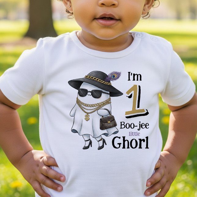 Halloween 1st Birthday Funny One Boujee Ghost Toddler T-Shirt (Halloween 1st Birthday Funny One Boujee Ghost Toddler T-shirt
)