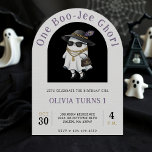 Halloween 1st Birthday Party One Boujee Ghost Invitation<br><div class="desc">Bring sass and spooky humour to your little girl's 1st milestone with this boujee ghost birthday party invitation. Perfect for kids with Halloween or October birthdays. With its playful mix of chic and spooky,  it's perfect for your little one's first trip around the sun.</div>