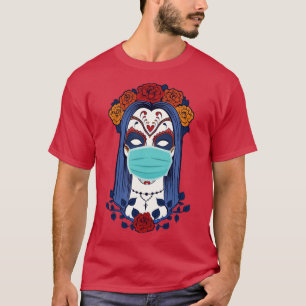 Halloween 2020 Funny Witch with face Mask T-Shirt
