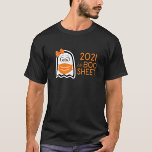 Halloween 2021 Funny Boo Sheet Ghost Costume T-Shirt