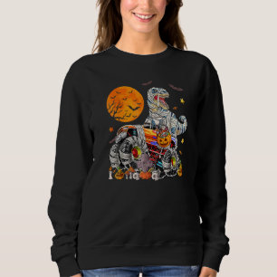Halloween 2022 Rex Mummy Monster Truck Pumpkin Cos Sweatshirt