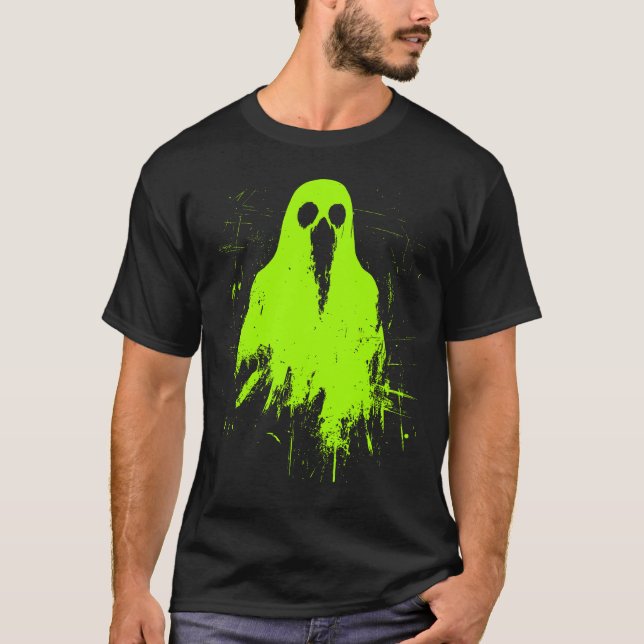 Halloween 2024 Grunge Trendy Brat Green Y2K T-Shirt (Front)