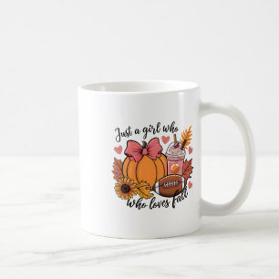 Halloween 2024 Just A Girl Who Loves Fall Pumpkin Coffee Mug