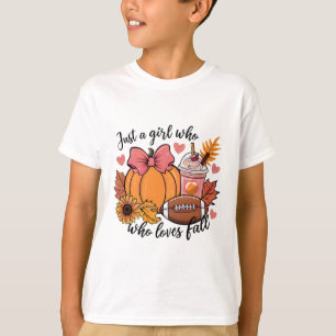 Halloween 2024 Just A Girl Who Loves Fall Pumpkin T-Shirt
