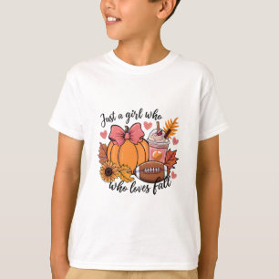 Halloween 2024 Just A Girl Who Loves Fall Pumpkin T-Shirt