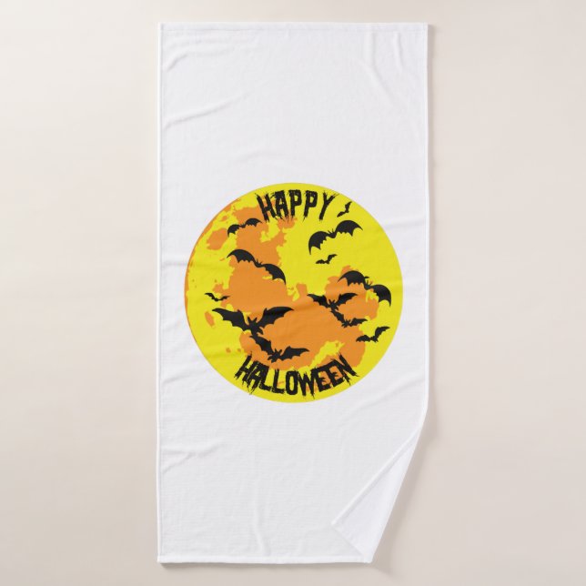 halloween 2024funny halloween bath towel (Bath Towel)