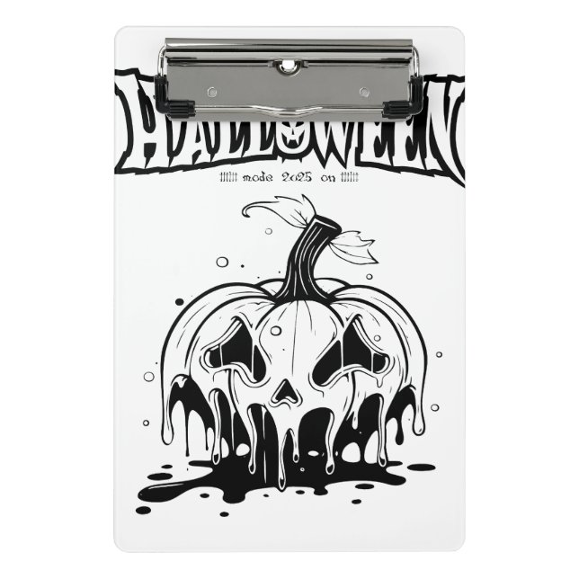 Halloween 2025 Spooky Season Mini Clipboard (Front)