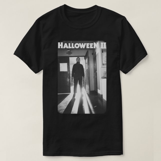 Halloween 2 Michael Myers Faded Poster Long Sleeve T-Shirt (Design Front)
