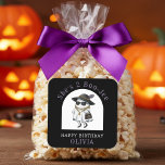 Halloween 2nd Birthday Party Ghost Two Boujee Square Sticker<br><div class="desc">Bring sass and spooky humour to your little girl's 2nd birthday with this boujee ghost birthday party sticker. Perfect for terrible twos with Halloween or October birthdays. With its playful mix of chic and spooky,  it's perfect for your little one's second trip around the sun.</div>