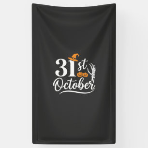 Halloween 31st October Pumpkin Witch Hat Design_1 Banner