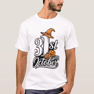 Halloween 31st October Typography Shirt Design_1