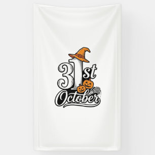 Halloween 31st October Typography Shirt Design_1 Banner