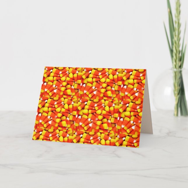 HALLOWEEN 3 D CANDY CORN   CARD (Front)