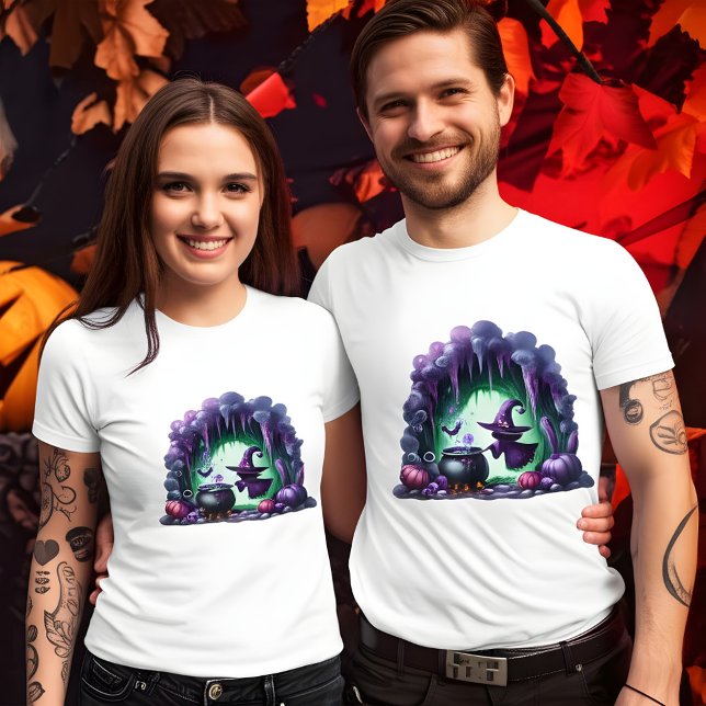 Halloween 3d Witch In Her Cave Design T-Shirt (Creator Uploaded)