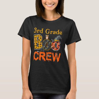 Halloween 3rd Grade Boo Crew Third Grade Teacher S T-Shirt