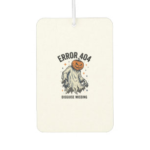 Halloween 404 Costume Pumpkin Ghost Error Design_1 Car Air Freshener