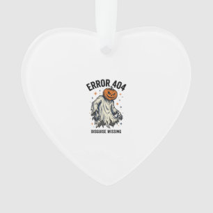 Halloween 404 Costume Pumpkin Ghost Error Design_1 Ornament