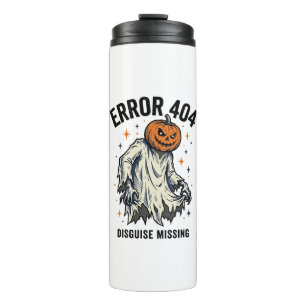Halloween 404 Costume Pumpkin Ghost Error Design_1 Thermal Tumbler