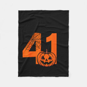 Halloween 41 Forty One Four Meme Slang Birthday 41 Fleece Blanket