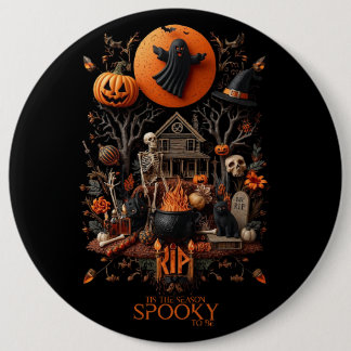 halloween 6 cm round badge