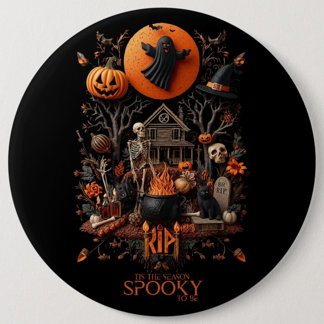 halloween 6 cm round badge (Front)