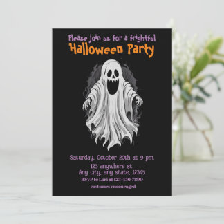 Halloween, 6 spirit, spooky, party invitation, invitation