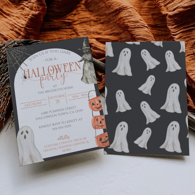 Halloween 90s Aesthetic Party Invitation (Creator Uploaded)