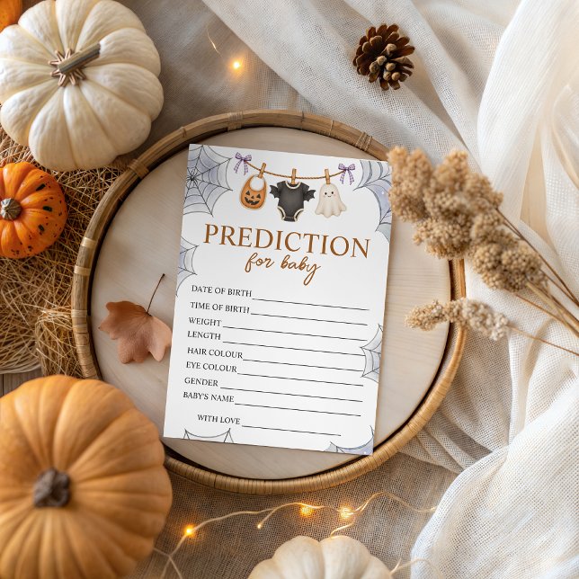 Halloween A Little Boo Predictions Card (Creator Uploaded)