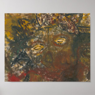 Halloween Abstract Scary Zombie Ghost Poster
