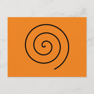 Halloween abstrakt schwarz und orange postcard