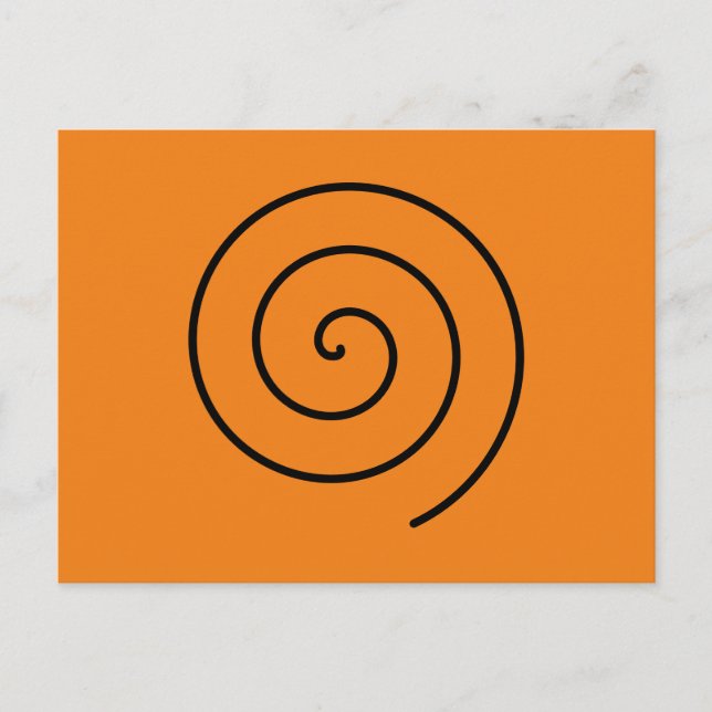 Halloween abstrakt schwarz und orange postcard (Front)